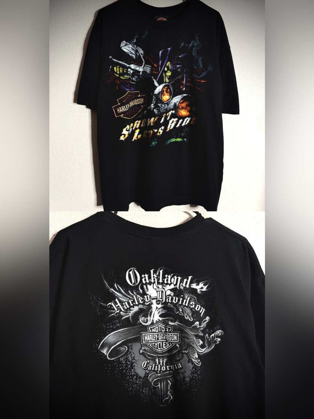 2010 Oakland Harley Davidson Joker Tee! 🃏 immaculate pristine vintage RARE piece